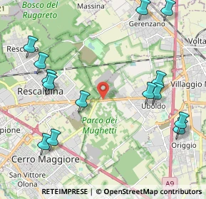 Mappa Via del Purgante, 21040 Uboldo VA, Italia (2.56429)