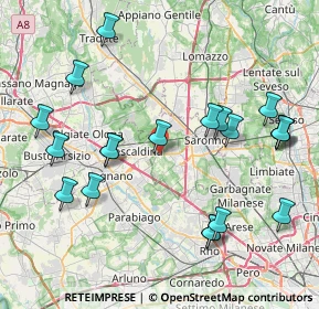 Mappa Via del Purgante, 21040 Uboldo VA, Italia (9.076)
