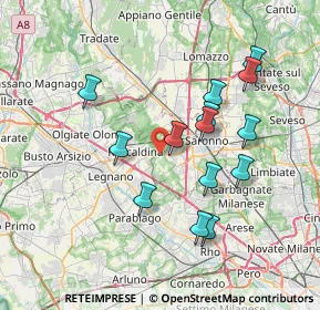 Mappa Via del Purgante, 21040 Uboldo VA, Italia (6.96786)