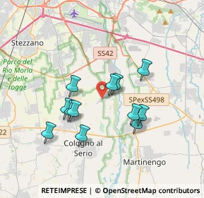 Mappa Via Monsignor Peruzzo, 24059 Urgnano BG, Italia (3.00917)