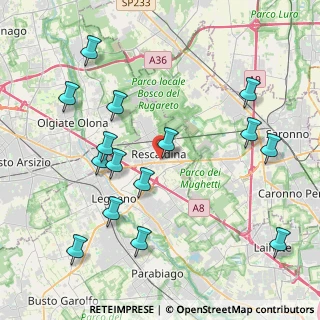Mappa Via Giulio Zerbi, 20027 Rescaldina MI, Italia (4.56067)