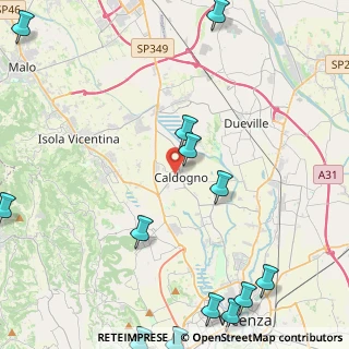 Mappa Via Alessandro Volta, 36030 Caldogno VI, Italia (6.47462)