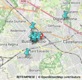 Mappa Via Buonarroti Michelangelo, 21052 Busto Arsizio VA, Italia (1.125)