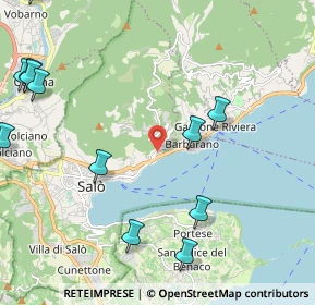 Mappa Via dei Larici, 25087 Salò BS, Italia (2.875)