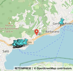 Mappa Via dei Larici, 25087 Salò BS, Italia (1.2275)