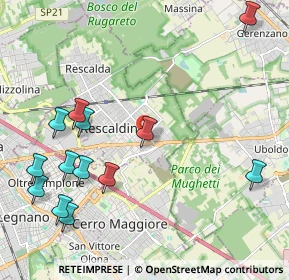 Mappa Via Valfurva, 20027 Rescaldina MI, Italia (2.55385)