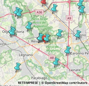 Mappa Via Valfurva, 20027 Rescaldina MI, Italia (4.86412)