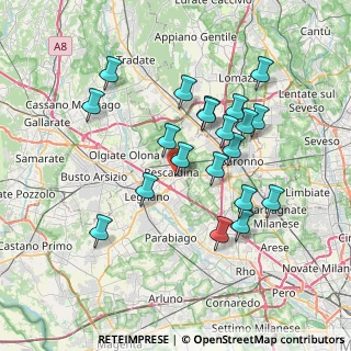 Mappa Via della Libertà, 20027 Rescaldina MI, Italia (6.8455)