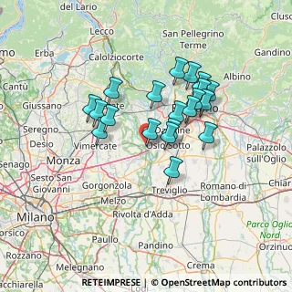 Mappa Via Roma, 24042 Capriate San Gervasio BG, Italia (11.392)