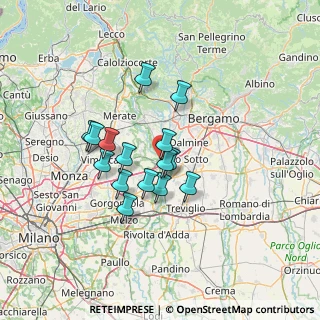 Mappa Via Roma, 24042 Capriate San Gervasio BG, Italia (10.57)