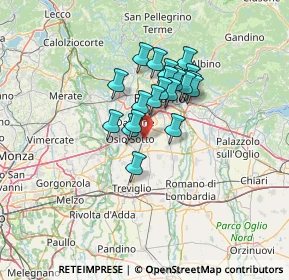 Mappa 24049 Levate BG, Italia (9.357)