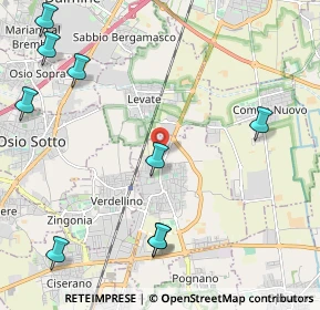 Mappa 24049 Levate BG, Italia (3.04273)
