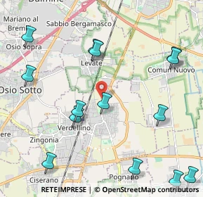 Mappa 24049 Levate BG, Italia (2.76467)