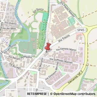 Mappa Via Daniele Manin, 2/A, 20871 Vimercate, Monza e Brianza (Lombardia)