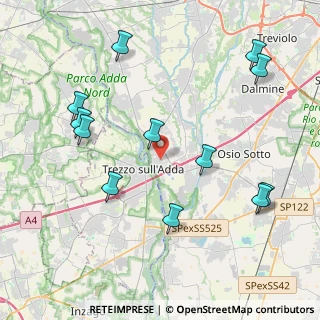 Mappa Via Alcide De Gasperi, 24042 Capriate San Gervasio BG, Italia (4.65083)