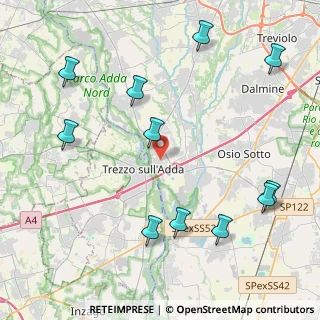 Mappa Via Alcide De Gasperi, 24042 Capriate San Gervasio BG, Italia (5.10545)