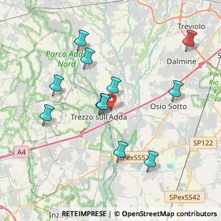Mappa Via Alcide De Gasperi, 24042 Capriate San Gervasio BG, Italia (3.95727)