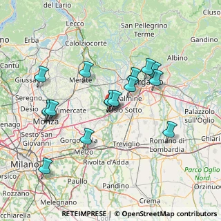 Mappa Via Alcide De Gasperi, 24042 Capriate San Gervasio BG, Italia (13.95625)