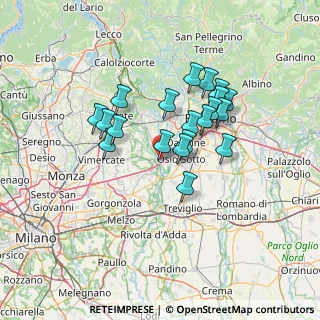Mappa Via Alcide De Gasperi, 24042 Capriate San Gervasio BG, Italia (11.243)