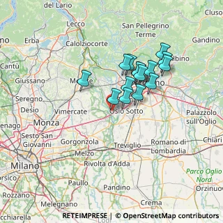 Mappa Via Alcide De Gasperi, 24042 Capriate San Gervasio BG, Italia (11.20933)