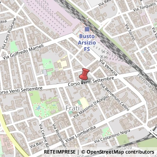 Mappa Corso XX Settembre, 44, 21052 Busto Arsizio, Varese (Lombardia)