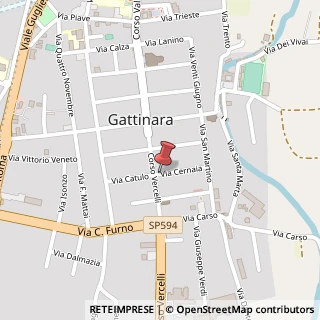 Mappa Via Cernaia, 2, 13045 Gattinara, Vercelli (Piemonte)