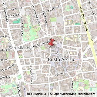 Mappa Via Montebello, 11F, 21052 Busto Arsizio, Varese (Lombardia)