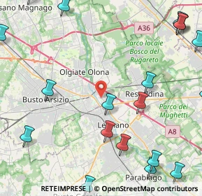 Mappa Viale Lombardia, 21053 Castellanza VA, Italia (6.4535)