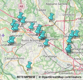 Mappa Viale Lombardia, 21053 Castellanza VA, Italia (8.3335)