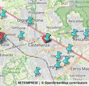 Mappa Viale Lombardia, 21053 Castellanza VA, Italia (2.764)