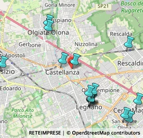 Mappa Viale Lombardia, 21053 Castellanza VA, Italia (2.9555)