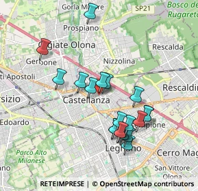 Mappa Viale Lombardia, 21053 Castellanza VA, Italia (1.7265)