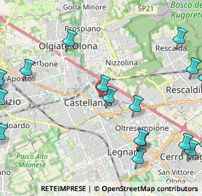 Mappa Viale Lombardia, 21053 Castellanza VA, Italia (3.04389)