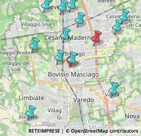 Mappa Corso Italia, 20813 Bovisio-Masciago MB, Italia (2.38308)