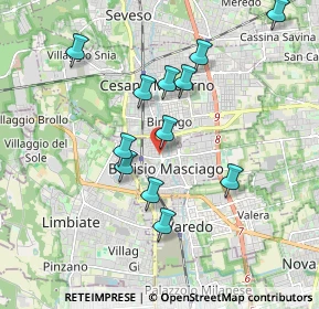Mappa Corso Italia, 20813 Bovisio-Masciago MB, Italia (1.74167)