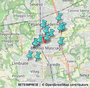 Mappa Corso Italia, 20030 Bovisio-masciago MB, Italia (1.19538)