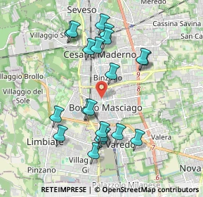Mappa Corso Italia, 20813 Bovisio-Masciago MB, Italia (1.867)