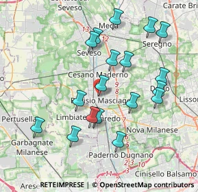 Mappa Corso Italia, 20813 Bovisio-Masciago MB, Italia (3.79222)