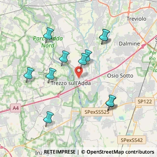Mappa Via delle Rampine, 24042 Capriate San Gervasio BG, Italia (3.99727)