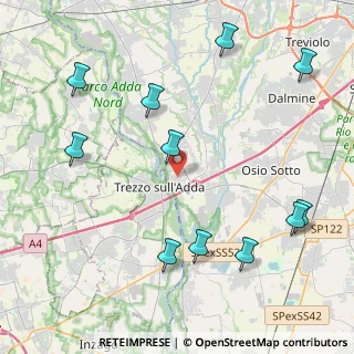 Mappa Via delle Rampine, 24042 Capriate San Gervasio BG, Italia (5.10909)