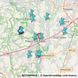 Mappa Via delle Rampine, 24042 Capriate San Gervasio BG, Italia (4.08533)