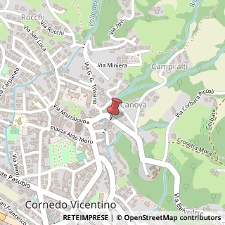 Mappa Via San Sebastiano, 30, 36073 Cornedo Vicentino, Vicenza (Veneto)