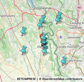 Mappa Via Monte Grappa, 28047 Oleggio NO, Italia (5.42308)