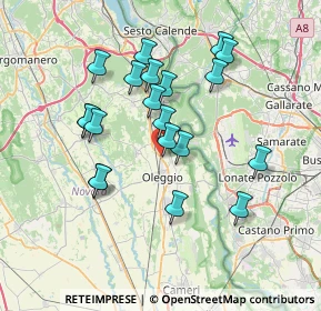 Mappa Via Monte Grappa, 28047 Oleggio NO, Italia (6.663)