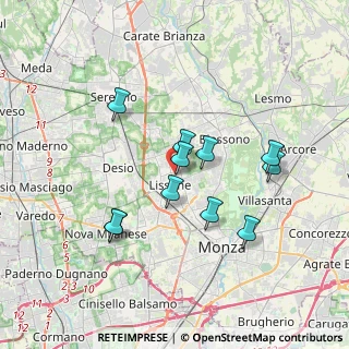 Mappa Via Guglielmo Oberdan, 20851 Lissone MB, Italia (3.11818)
