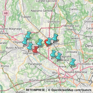 Mappa Via A. Morandi, 21040 Uboldo VA, Italia (5.62182)