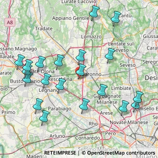 Mappa Via A. Morandi, 21040 Uboldo VA, Italia (9.625)