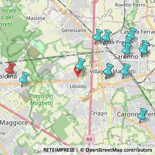 Mappa Via A. Morandi, 21040 Uboldo VA, Italia (2.71)
