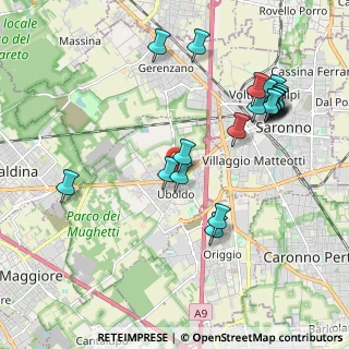 Mappa Via A. Morandi, 21040 Uboldo VA, Italia (2.174)