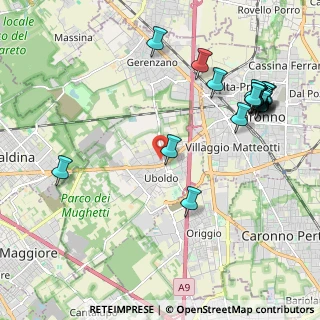 Mappa Via A. Morandi, 21040 Uboldo VA, Italia (2.5055)